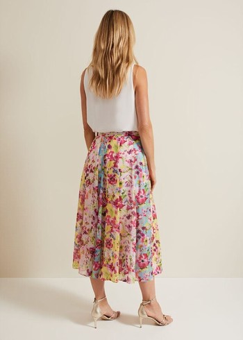 Phase Eight Vivianne Floral Skirts Multicolor Canada | VLXQCB-395